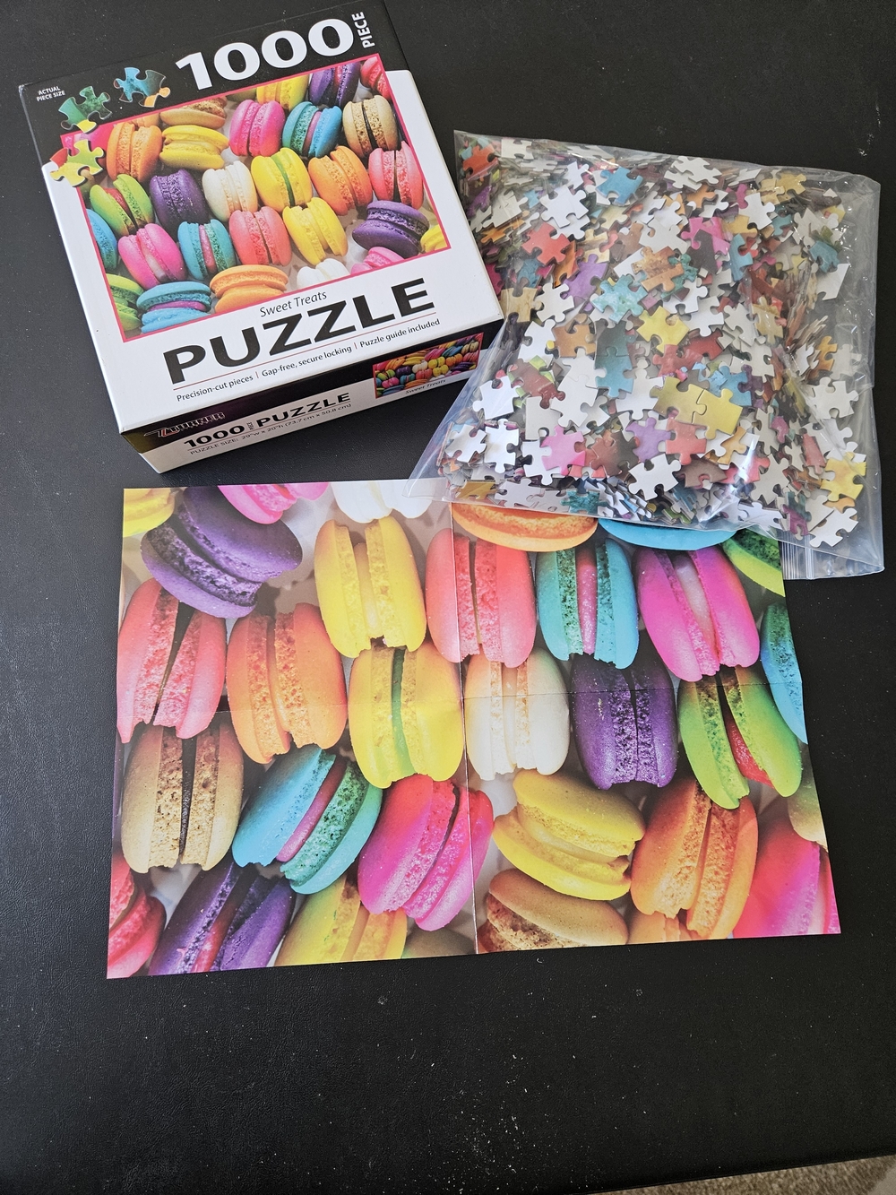 1000-Piece Colorful Macarons Jigsaw Puzzle - Multicolor